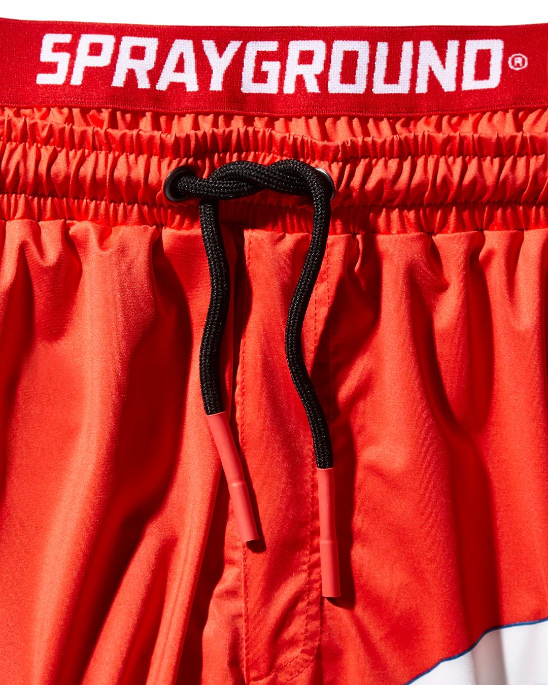 Sprayground Premium | JAPAN WAVE CORTO SWIM TRUNKS (RED)