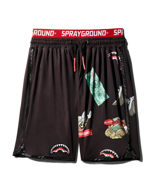 Sprayground New | PATCH ALL-IN CORTO SWIM TRUNKS (BLACK)