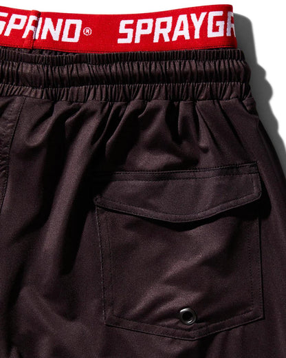 Sprayground New | PATCH ALL-IN CORTO SWIM TRUNKS (BLACK)
