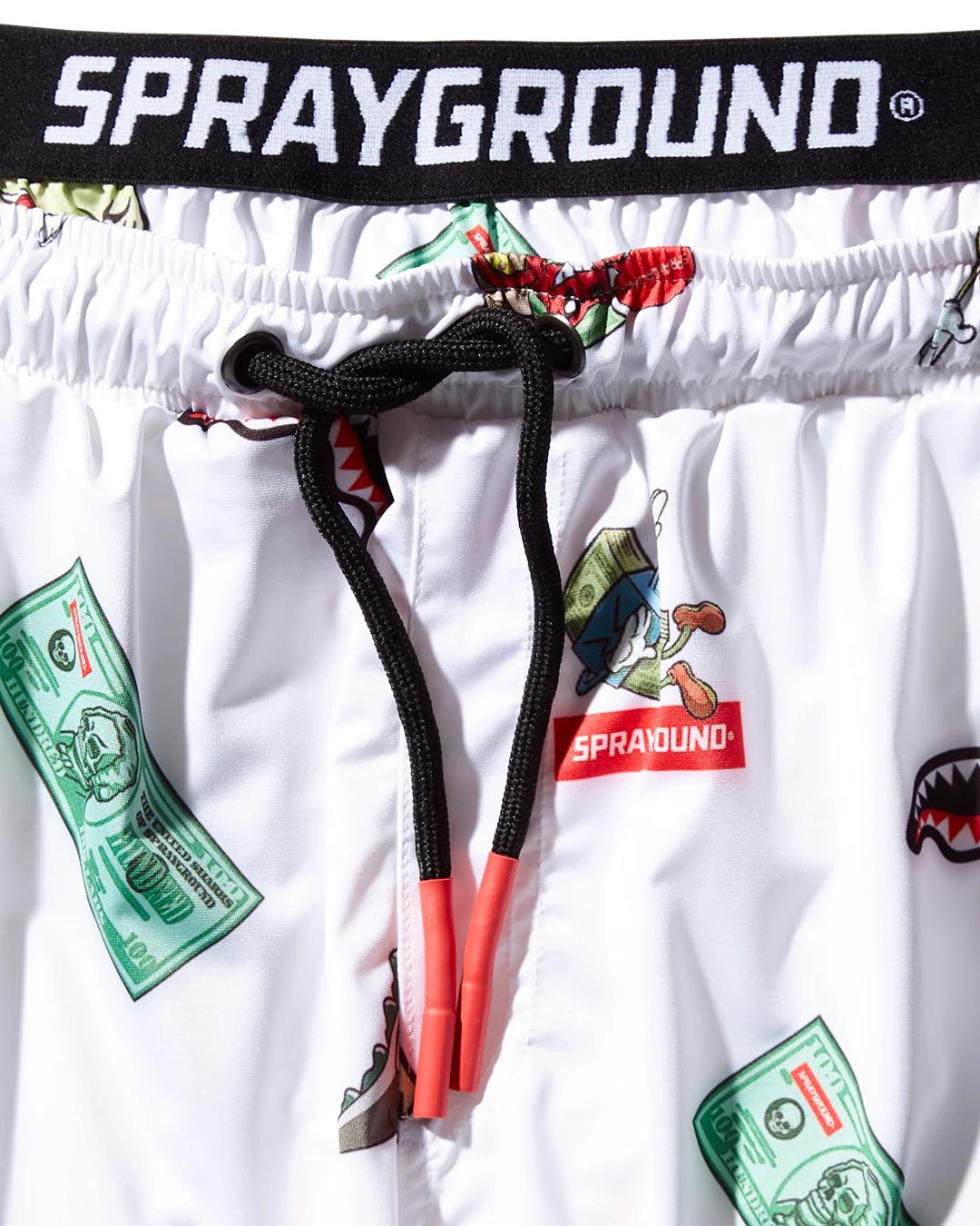 Sprayground Featured | PATCH ALL-IN CORTO SWIM TRUNKS (WHITE)