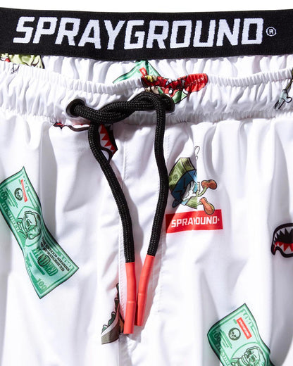 Sprayground Featured | PATCH ALL-IN CORTO SWIM TRUNKS (WHITE)