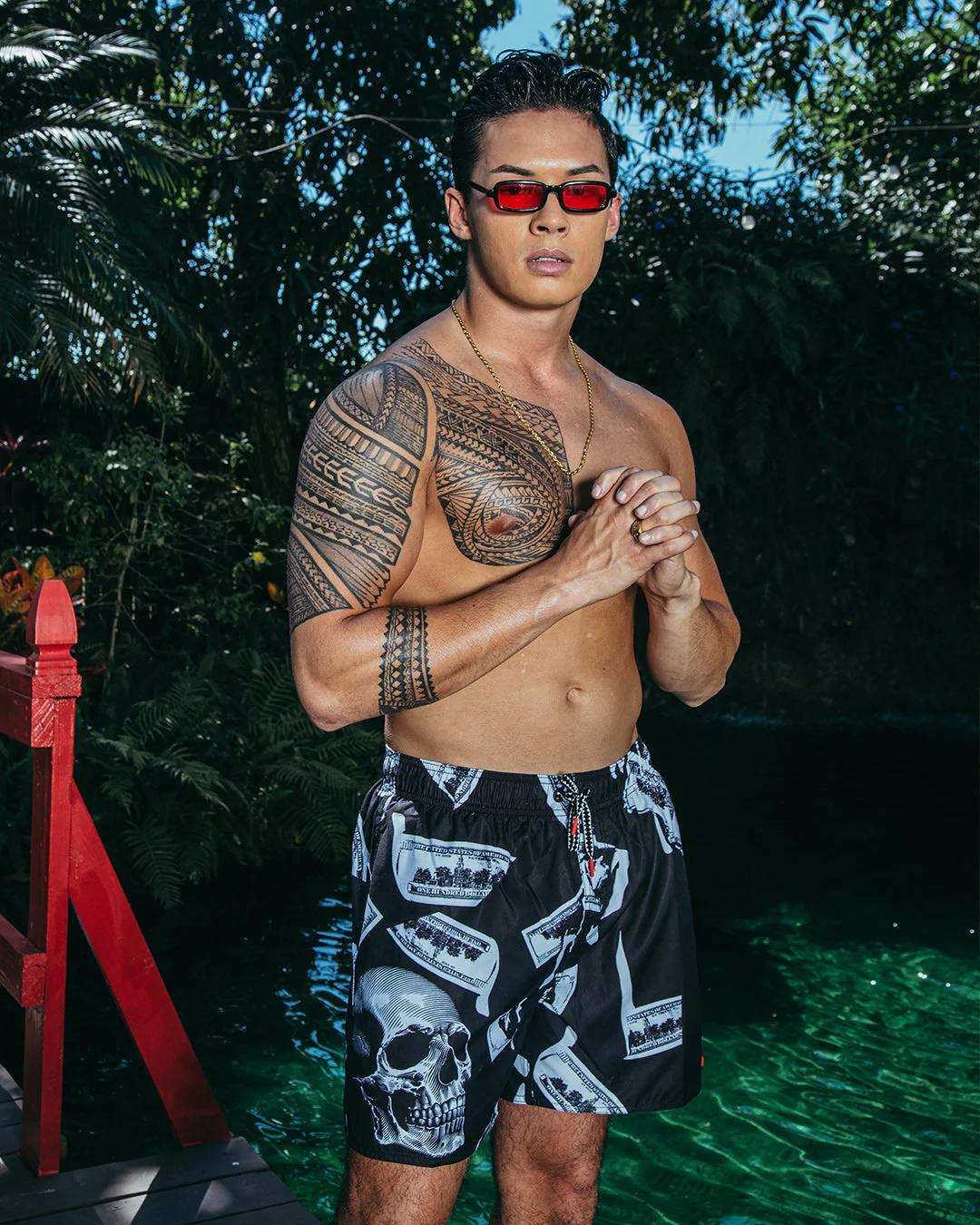 Sprayground Exclusive | MONEY NIGHT SHOTO SWIM TRUNKS