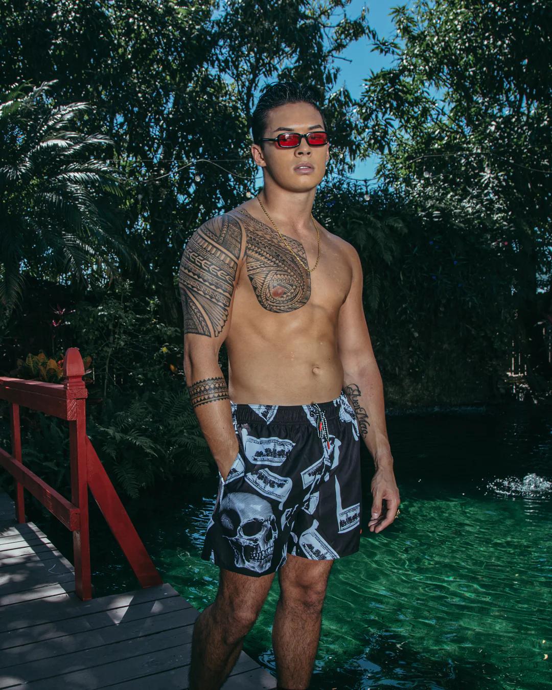 Sprayground Exclusive | MONEY NIGHT SHOTO SWIM TRUNKS