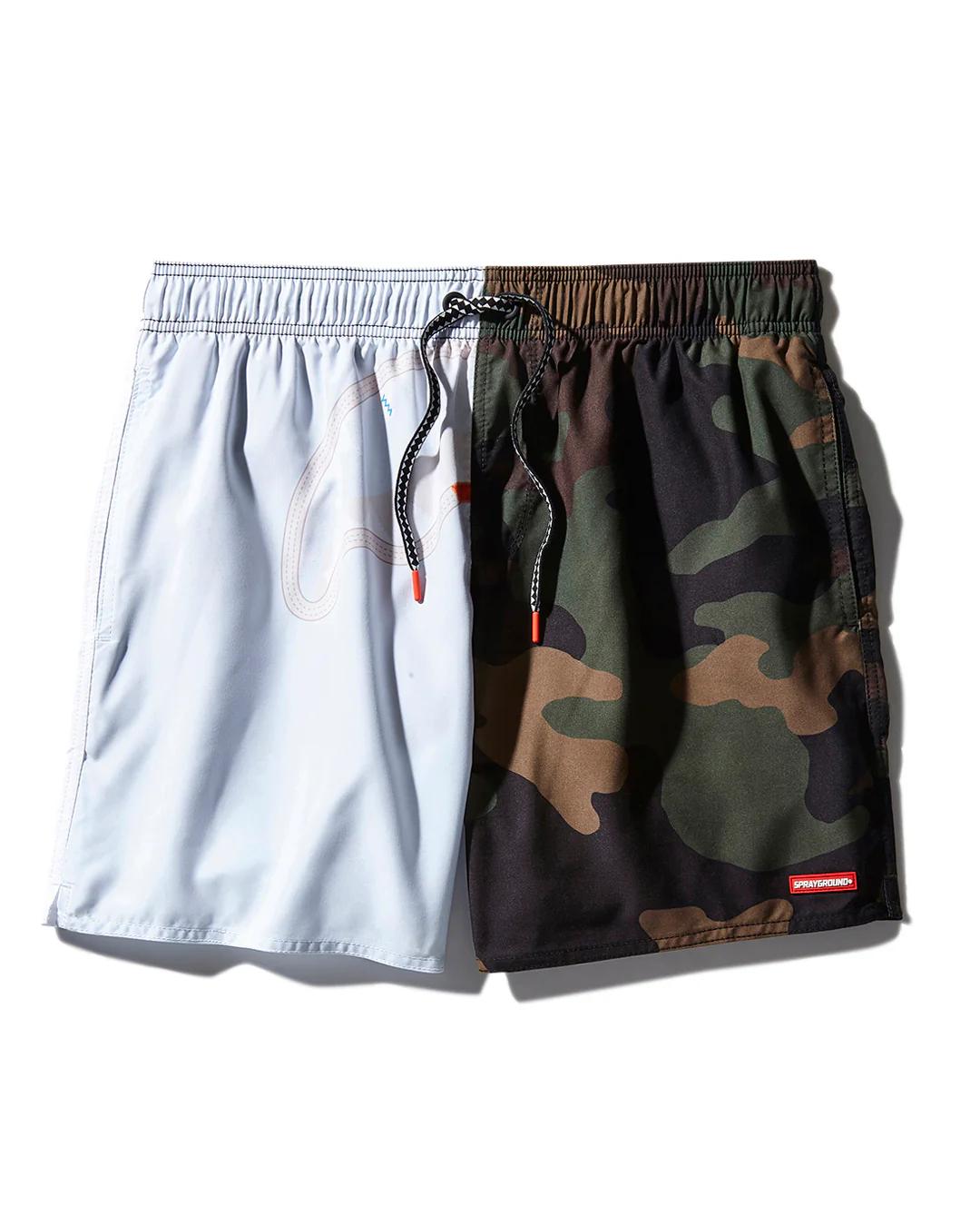Sprayground Classic | SPLIT BITE CAMO SHOTO SWIM TRUNKS