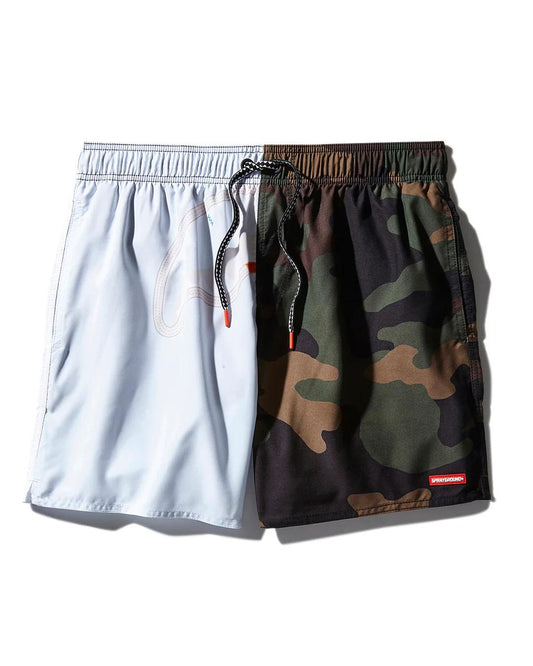 Sprayground Classic | SPLIT BITE CAMO SHOTO SWIM TRUNKS