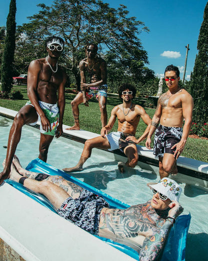 Sprayground Classic | SPLIT BITE CAMO SHOTO SWIM TRUNKS