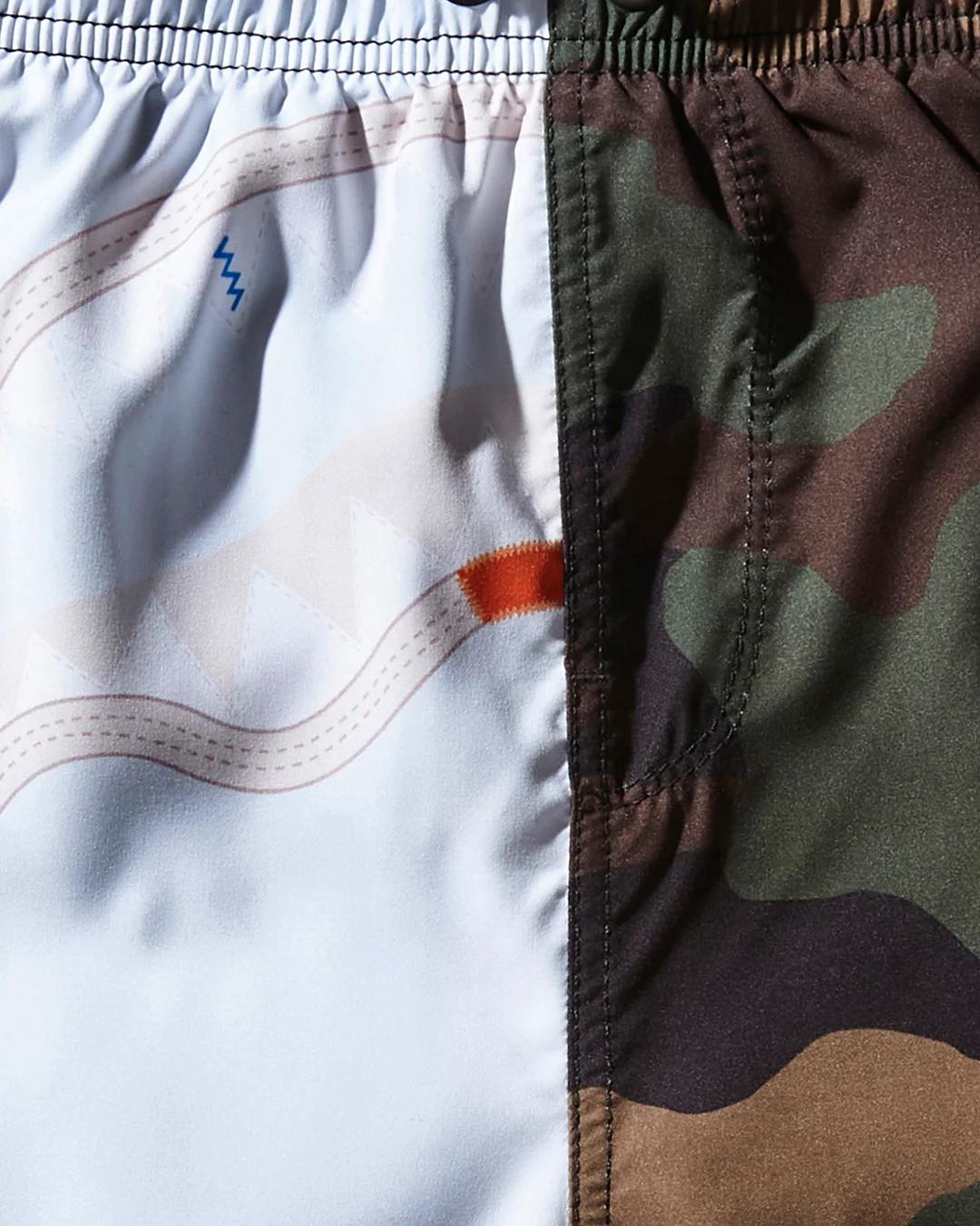 Sprayground Classic | SPLIT BITE CAMO SHOTO SWIM TRUNKS