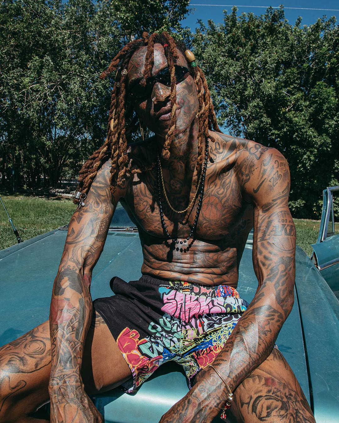 Sprayground Premium | HALF GRAFF SHOTO SWIM TRUNKS