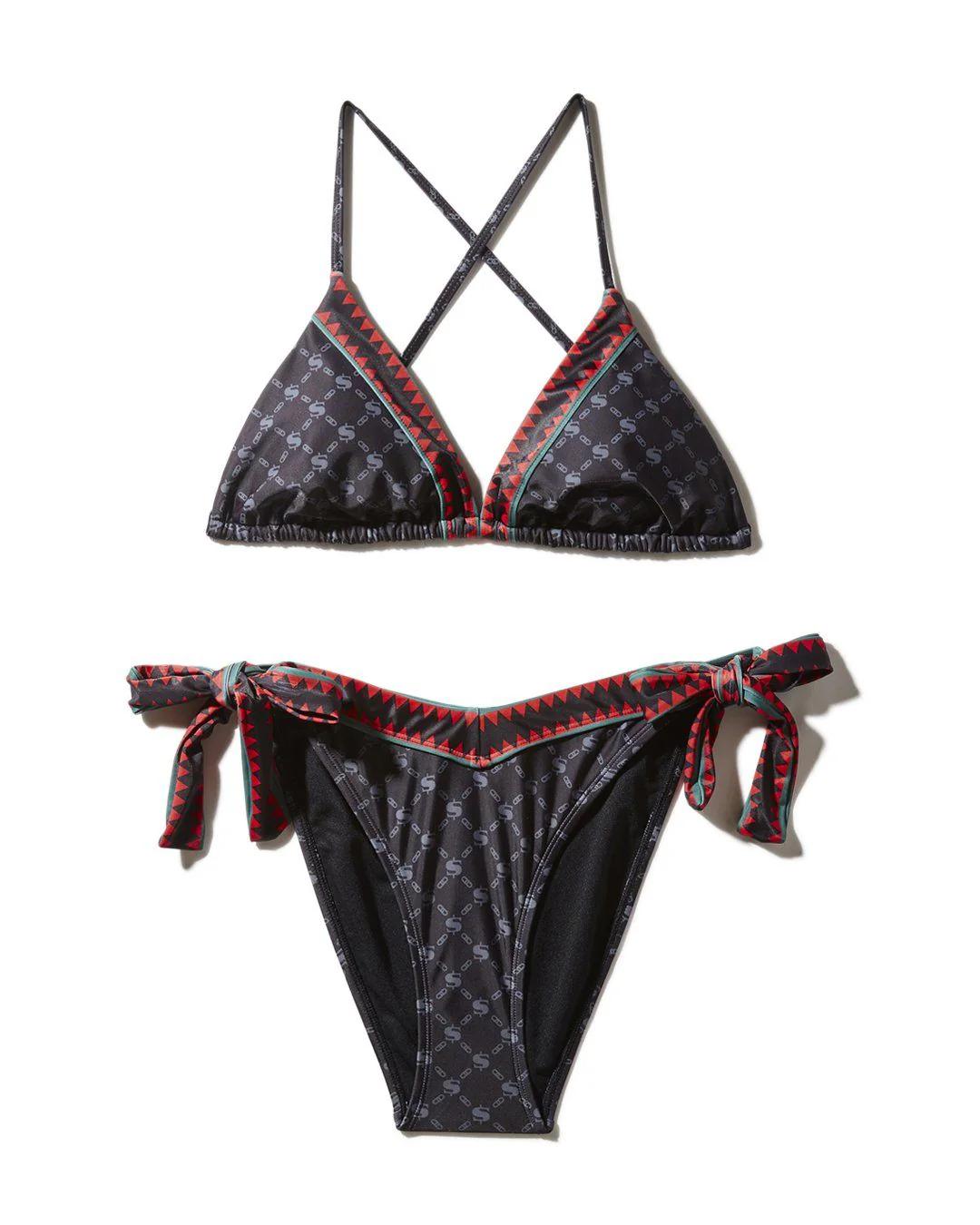 Sprayground Popular | MIDNIGHT MONEY PATTERN BIKINI