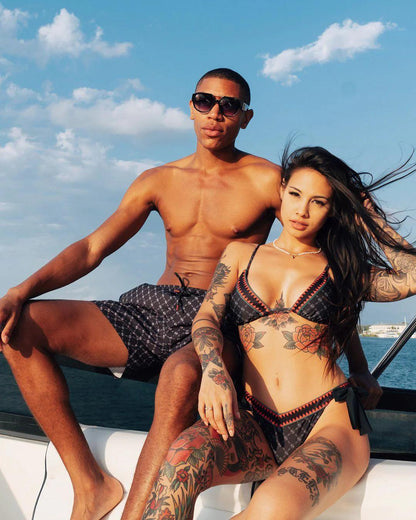 Sprayground Popular | MIDNIGHT MONEY PATTERN BIKINI