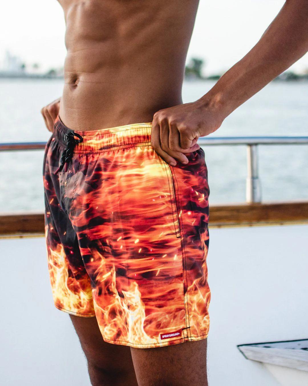 Sprayground Recommended | CAMO FIRE SHOTO SWIM TRUNKS