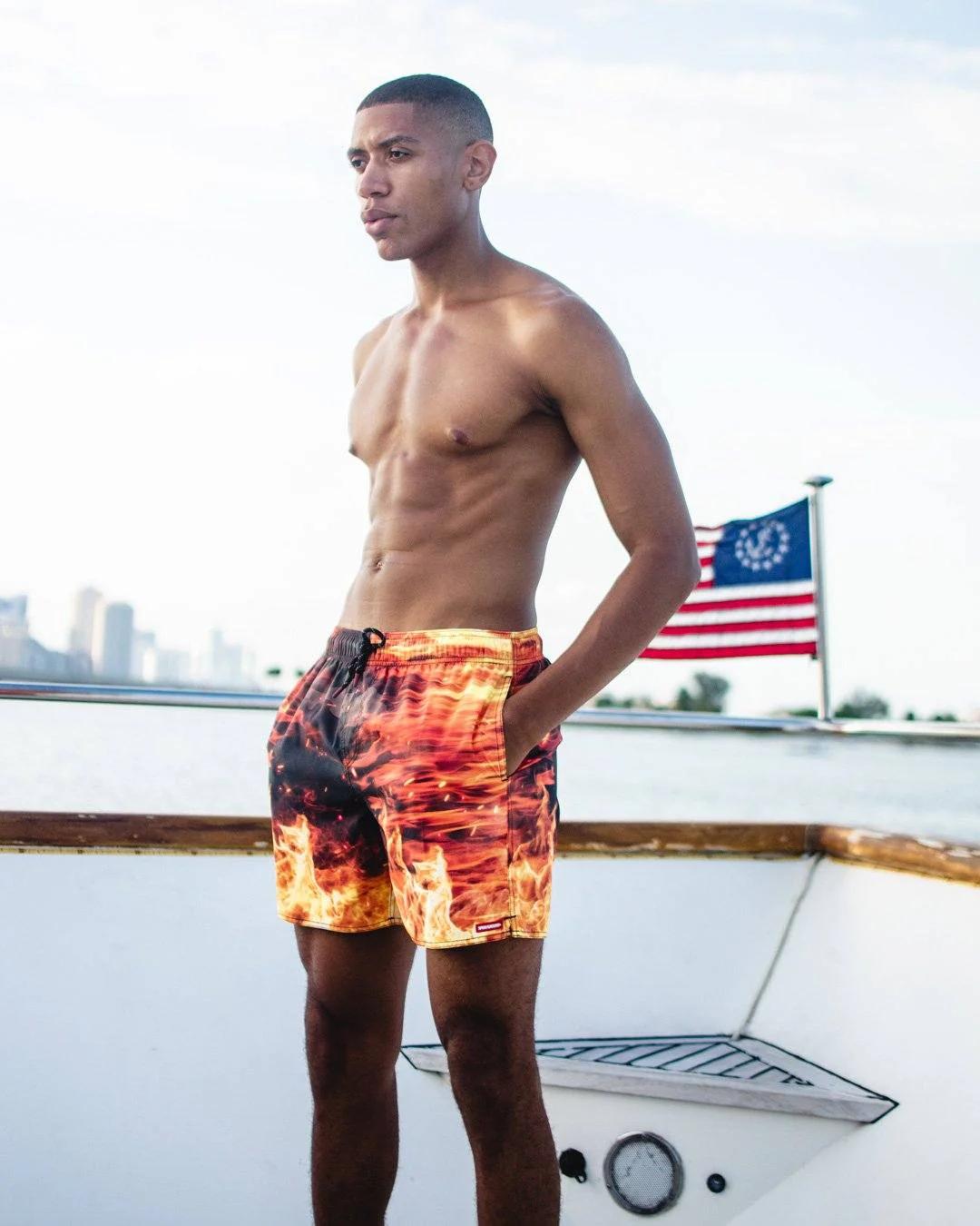 Sprayground Recommended | CAMO FIRE SHOTO SWIM TRUNKS