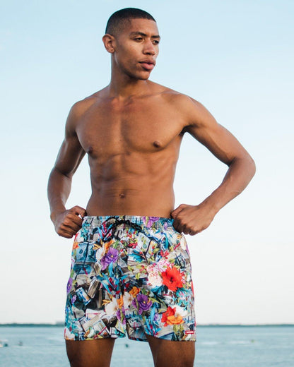 Sprayground Essential | FLORAL MONEY SHOTO SWIM TRUNKS