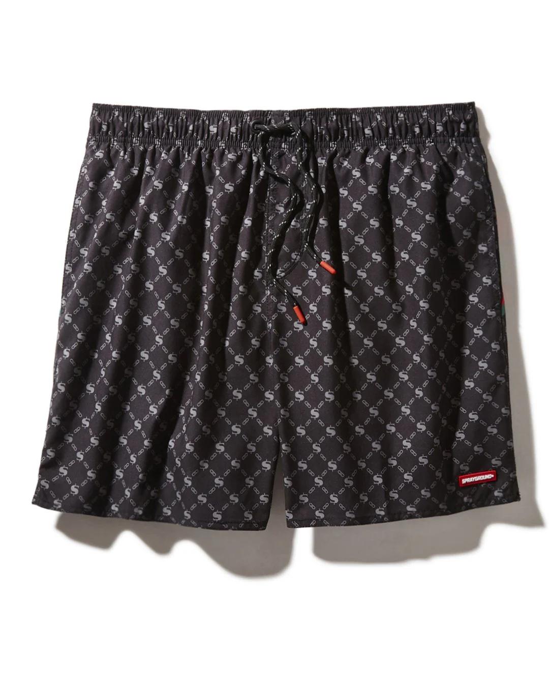 Sprayground Premium | MIDNIGHT MONEY PATTERN SHOTO SWIM TRUNKS