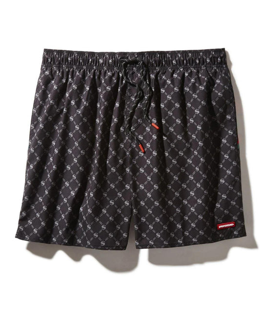Sprayground Premium | MIDNIGHT MONEY PATTERN SHOTO SWIM TRUNKS