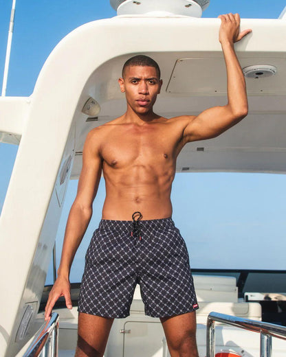 Sprayground Premium | MIDNIGHT MONEY PATTERN SHOTO SWIM TRUNKS