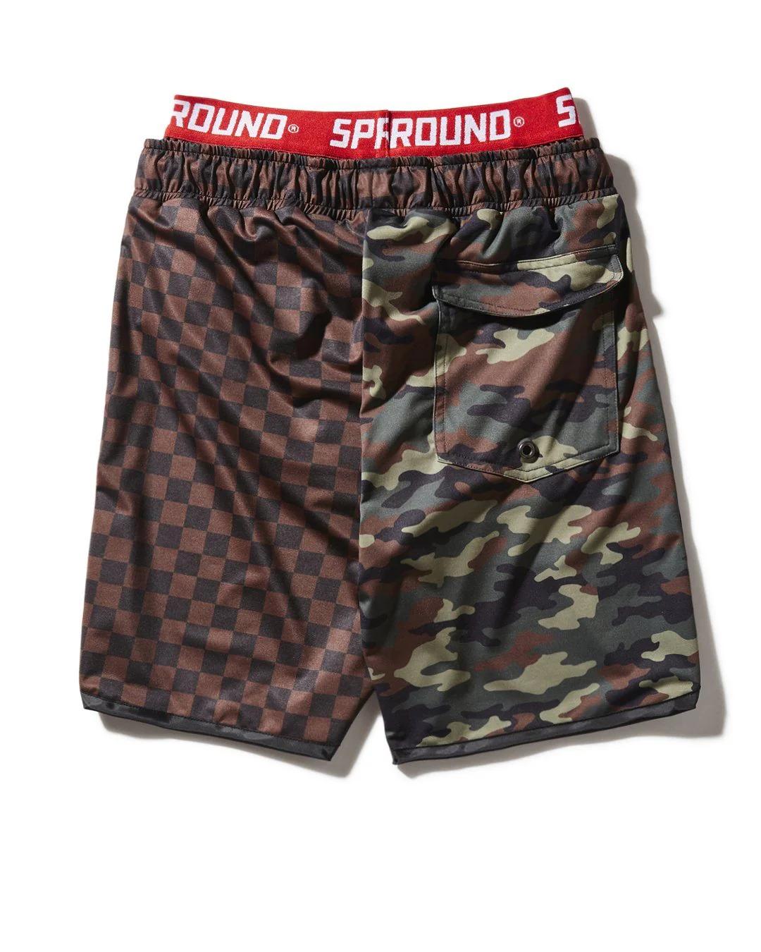 Sprayground New | KIDS CHECKS & CAMO SWIM TRUNKS