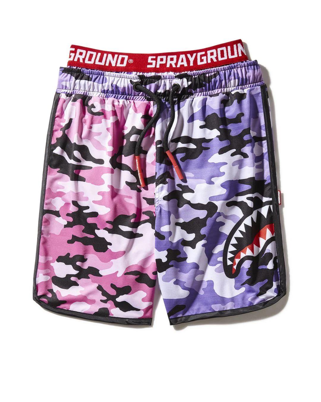 Sprayground Popular | KIDS SPLIT CAMO SWIM TRUNKS