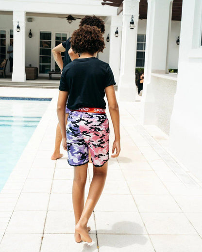 Sprayground Popular | KIDS SPLIT CAMO SWIM TRUNKS
