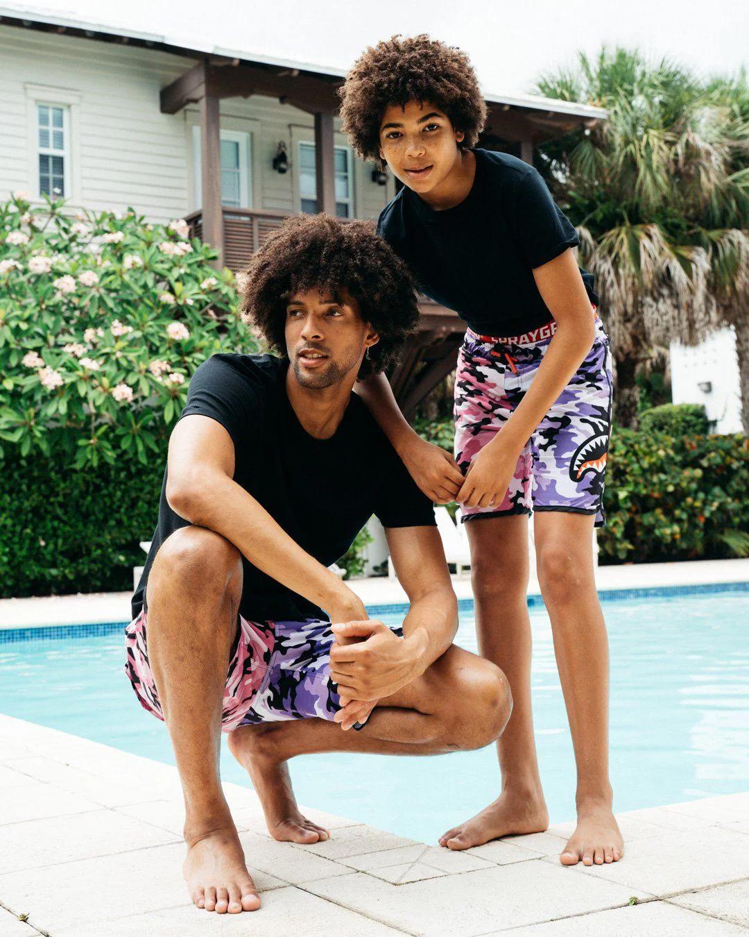 Sprayground Popular | KIDS SPLIT CAMO SWIM TRUNKS