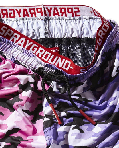 Sprayground Signature | SPLIT CAMO CORTO SWIM TRUNKS