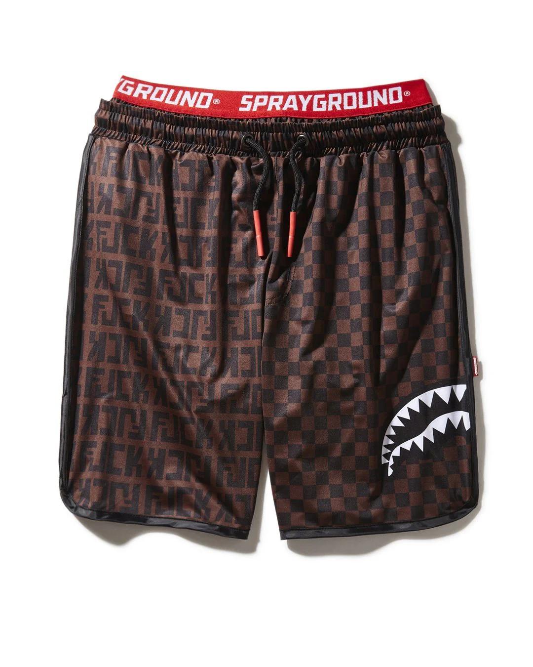 Sprayground Essential | OFFENDED SPLIT THE CHECK CORTO SWIM TRUNKS