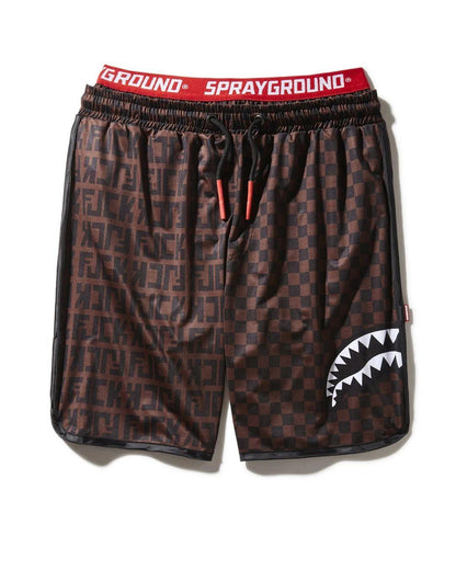 Sprayground Essential | OFFENDED SPLIT THE CHECK CORTO SWIM TRUNKS