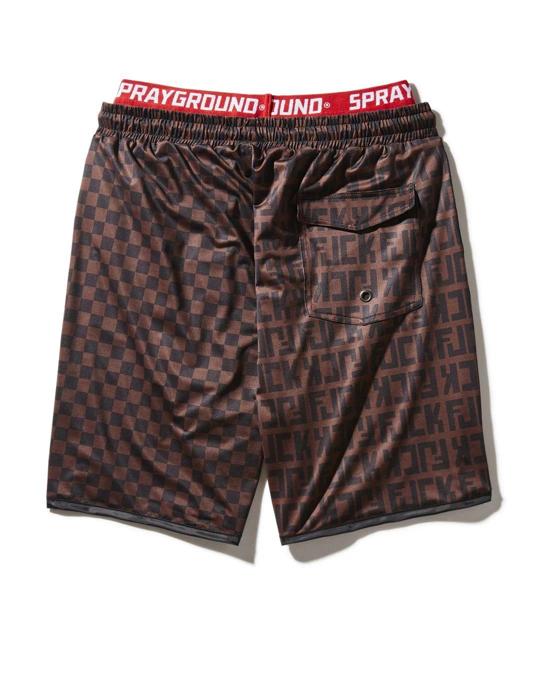 Sprayground Essential | OFFENDED SPLIT THE CHECK CORTO SWIM TRUNKS