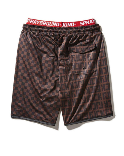 Sprayground Essential | OFFENDED SPLIT THE CHECK CORTO SWIM TRUNKS