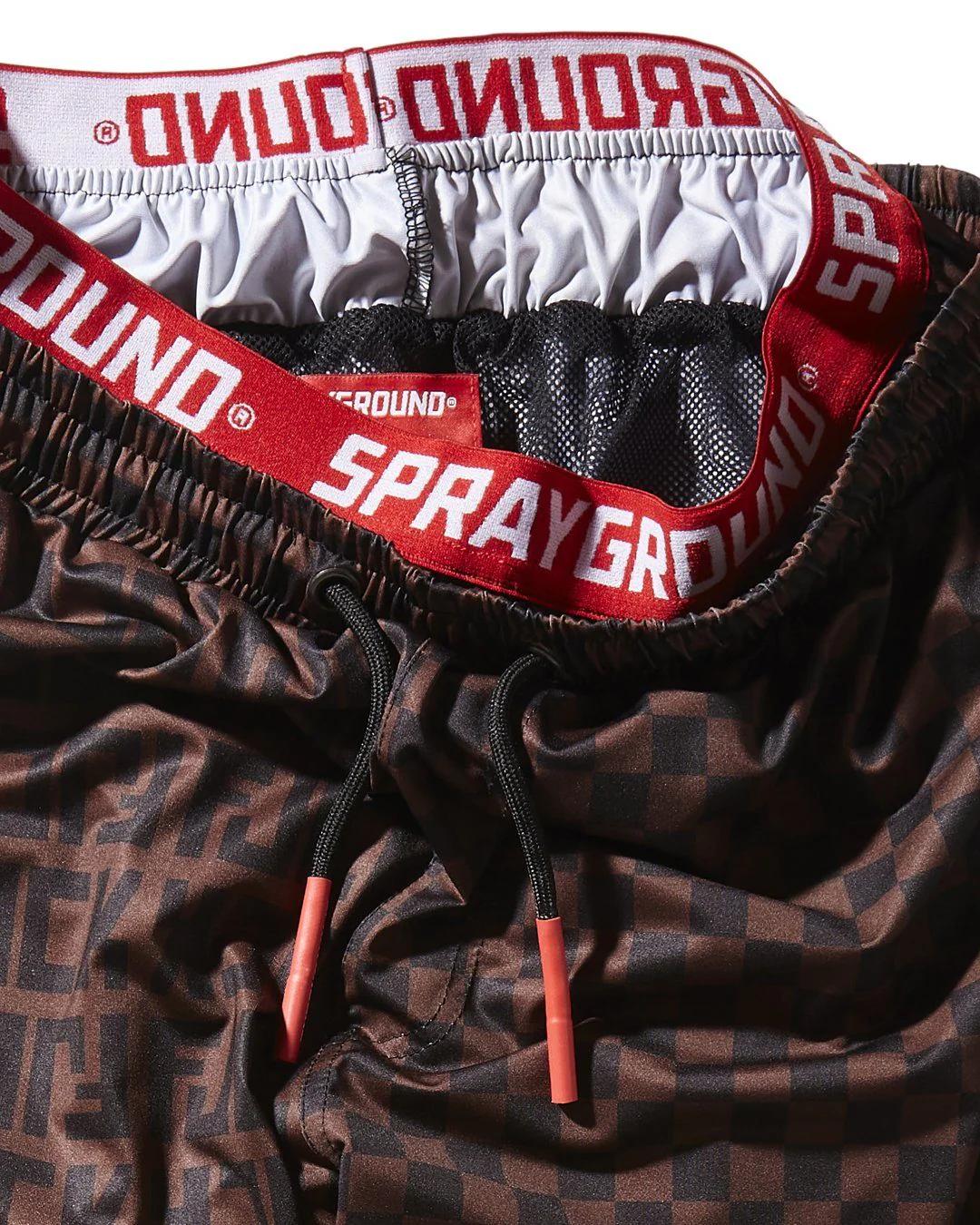 Sprayground Essential | OFFENDED SPLIT THE CHECK CORTO SWIM TRUNKS