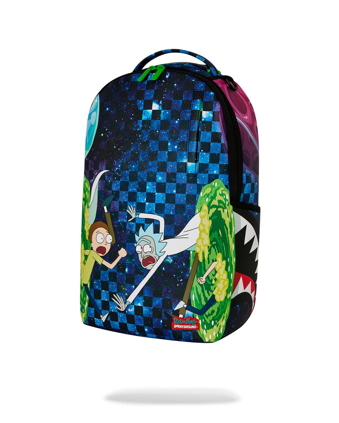 Sprayground Trending | RICK AND MORTY PORTAL JUMPING BACKPACK