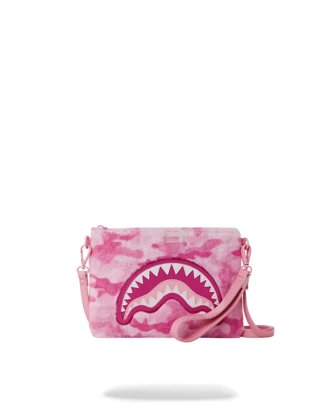 Sprayground Premium | FURRROCIOUS IN PINK CROSSOVER CLUTCH