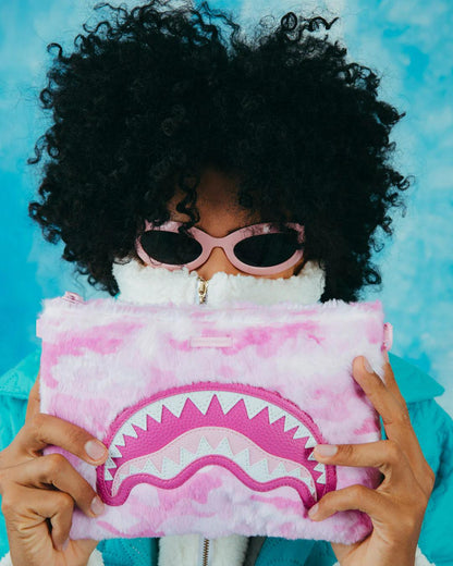 Sprayground Premium | FURRROCIOUS IN PINK CROSSOVER CLUTCH