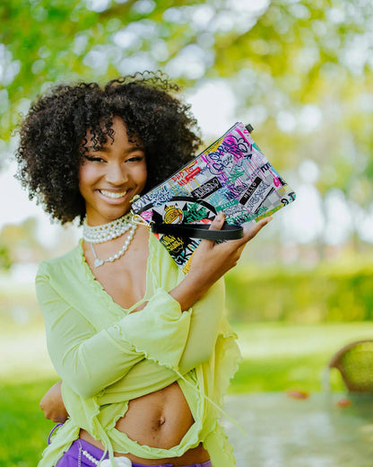 Sprayground Classic | CREATE ANOTHER DAY CROSSOVER CLUTCH W/ SHOULDER STRAP