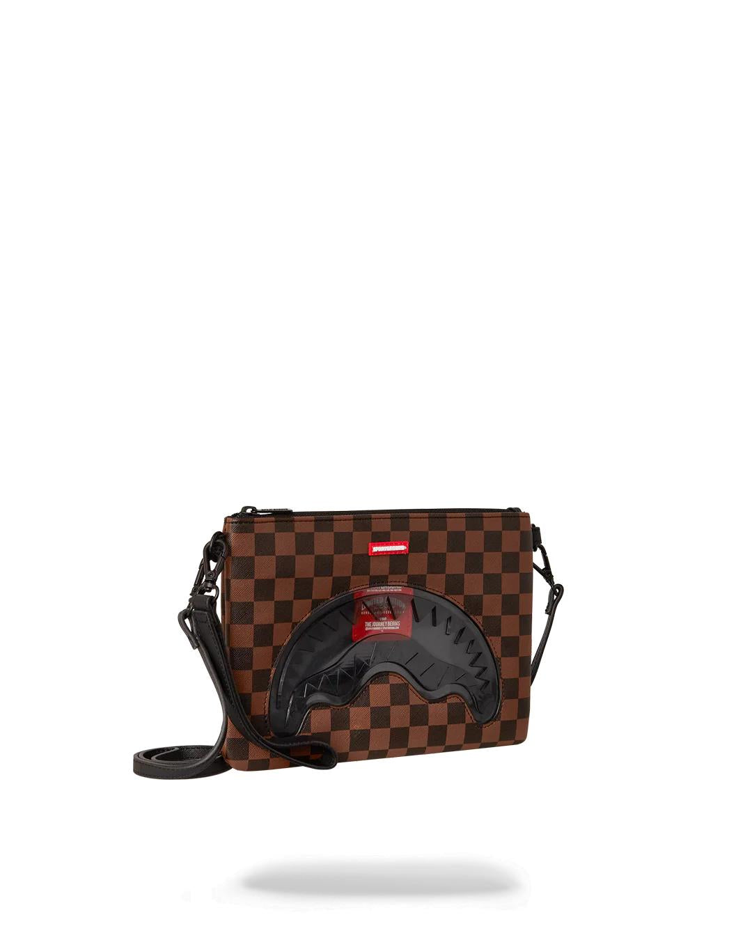 Sprayground Trending | SHARKS IN PARIS CLEAR FOR TAKEOFF CROSSOVER CLUTCH WITH STRAP