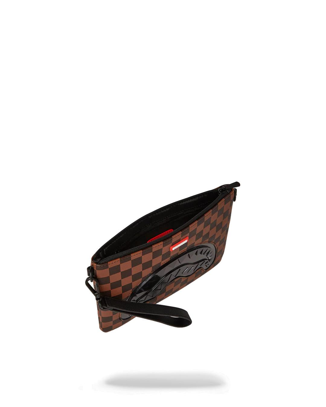 Sprayground Trending | SHARKS IN PARIS CLEAR FOR TAKEOFF CROSSOVER CLUTCH WITH STRAP