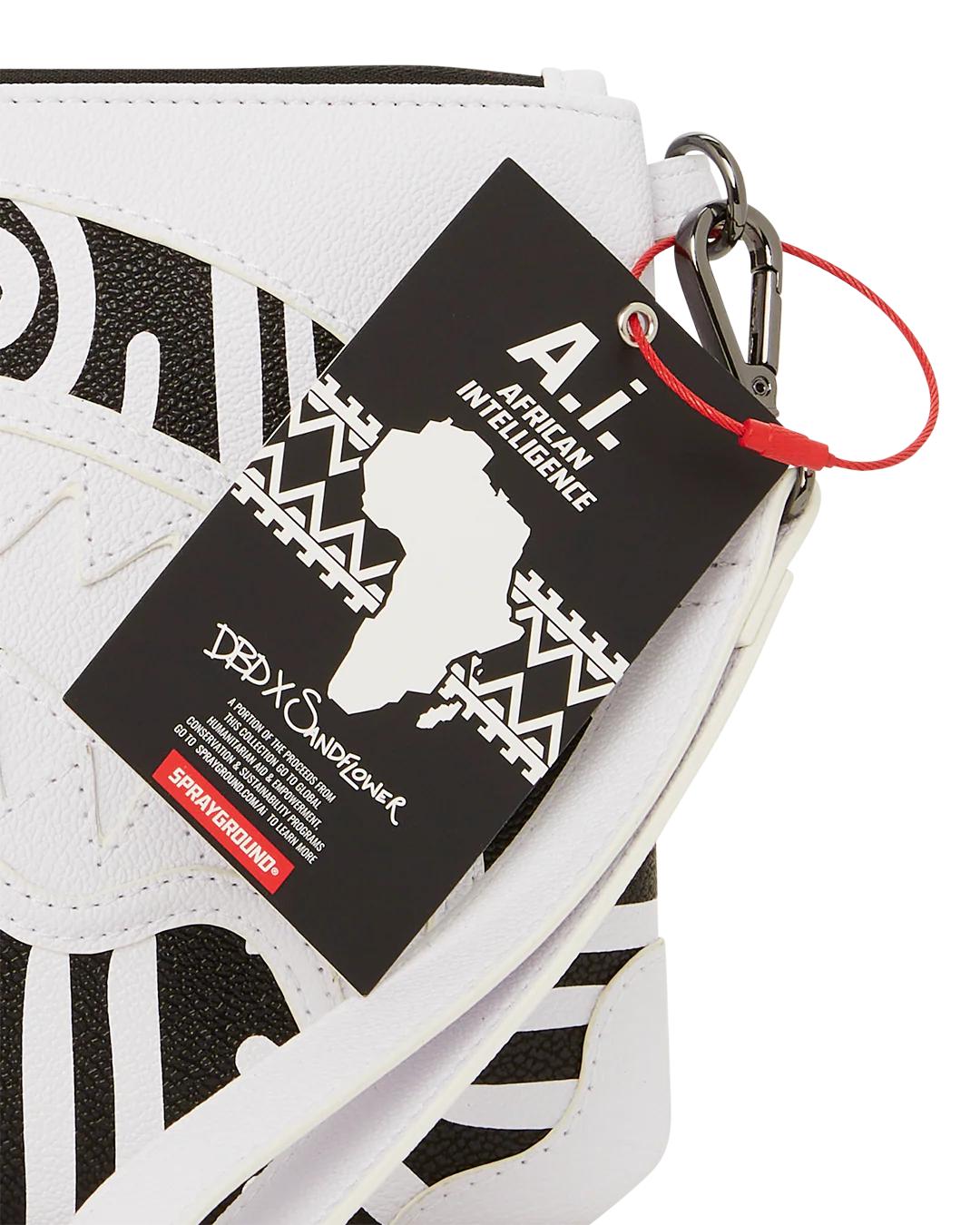 Sprayground New | A.I.8 AFRICAN INTELLIGENCE - ORIGIN STORY CROSSOVER CLUTCH