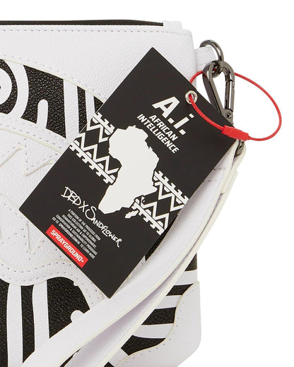 Sprayground New | A.I.8 AFRICAN INTELLIGENCE - ORIGIN STORY CROSSOVER CLUTCH