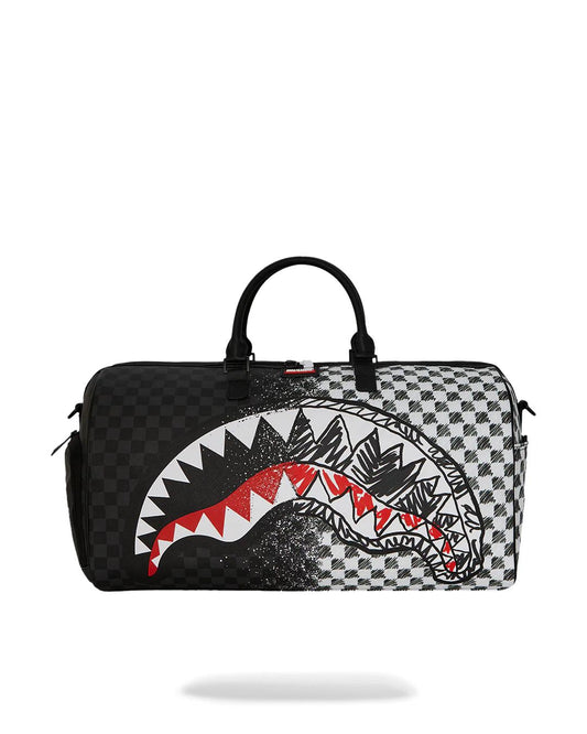 Sprayground Trending | SCRIBBLE DRIBBLE CHECK DUFFLE