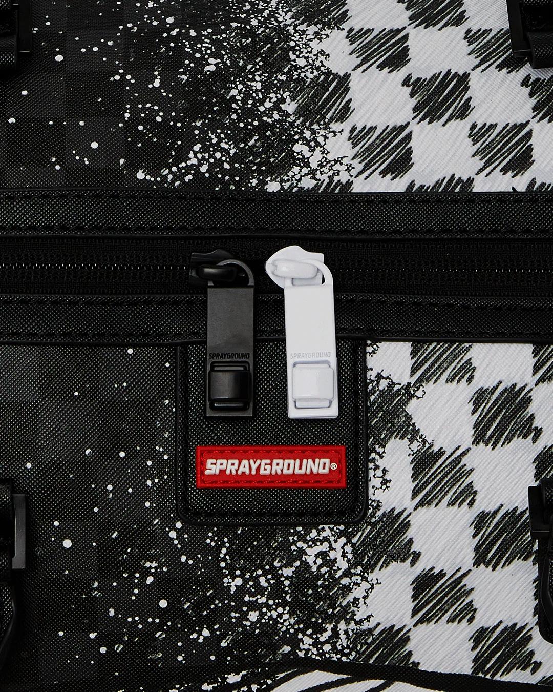 Sprayground Trending | SCRIBBLE DRIBBLE CHECK DUFFLE