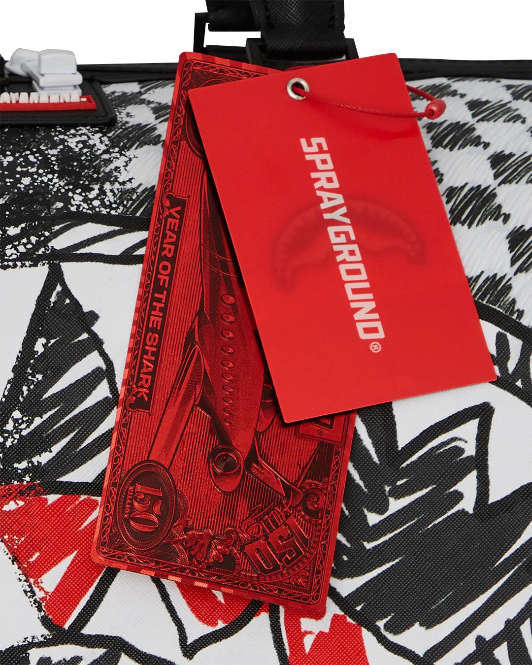 Sprayground Trending | SCRIBBLE DRIBBLE CHECK DUFFLE