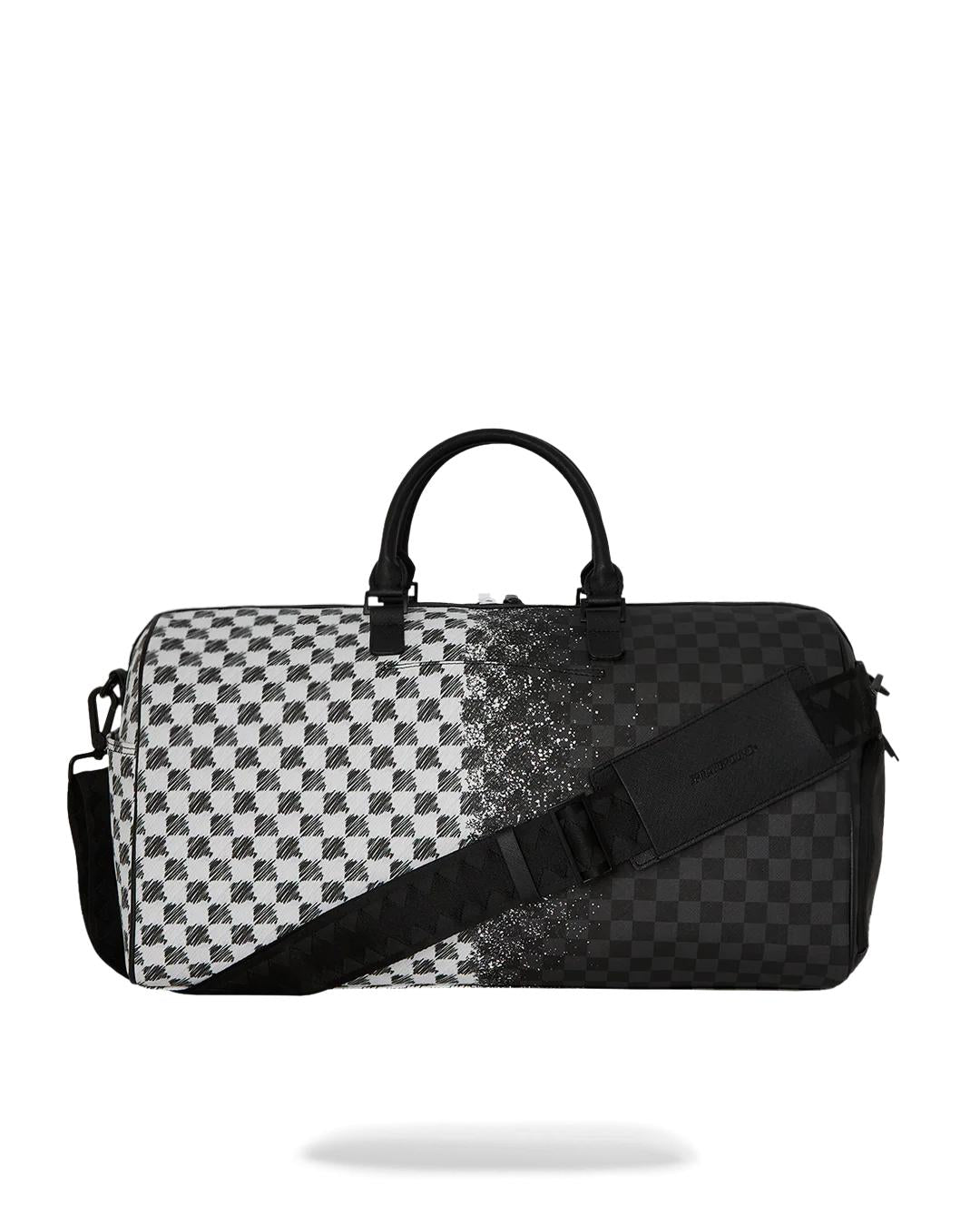 Sprayground Trending | SCRIBBLE DRIBBLE CHECK DUFFLE