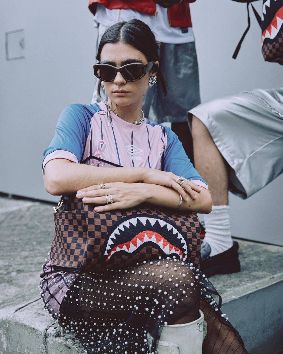 Sprayground Best Seller | KYOTOKNIT SHARKS IN PARIS MINI DUFFLE