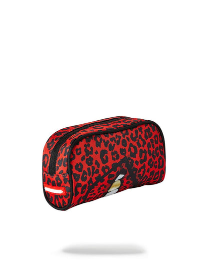 Sprayground Exclusive | RED LEOPARD LIPS PENCIL CASE
