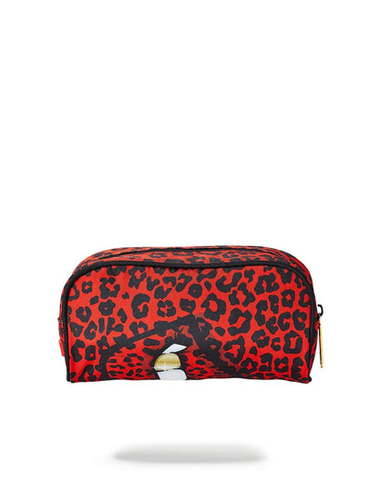 Sprayground Exclusive | RED LEOPARD LIPS PENCIL CASE