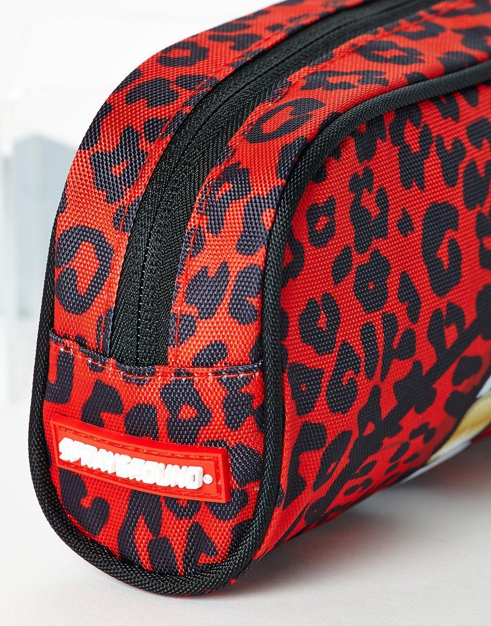 Sprayground Exclusive | RED LEOPARD LIPS PENCIL CASE