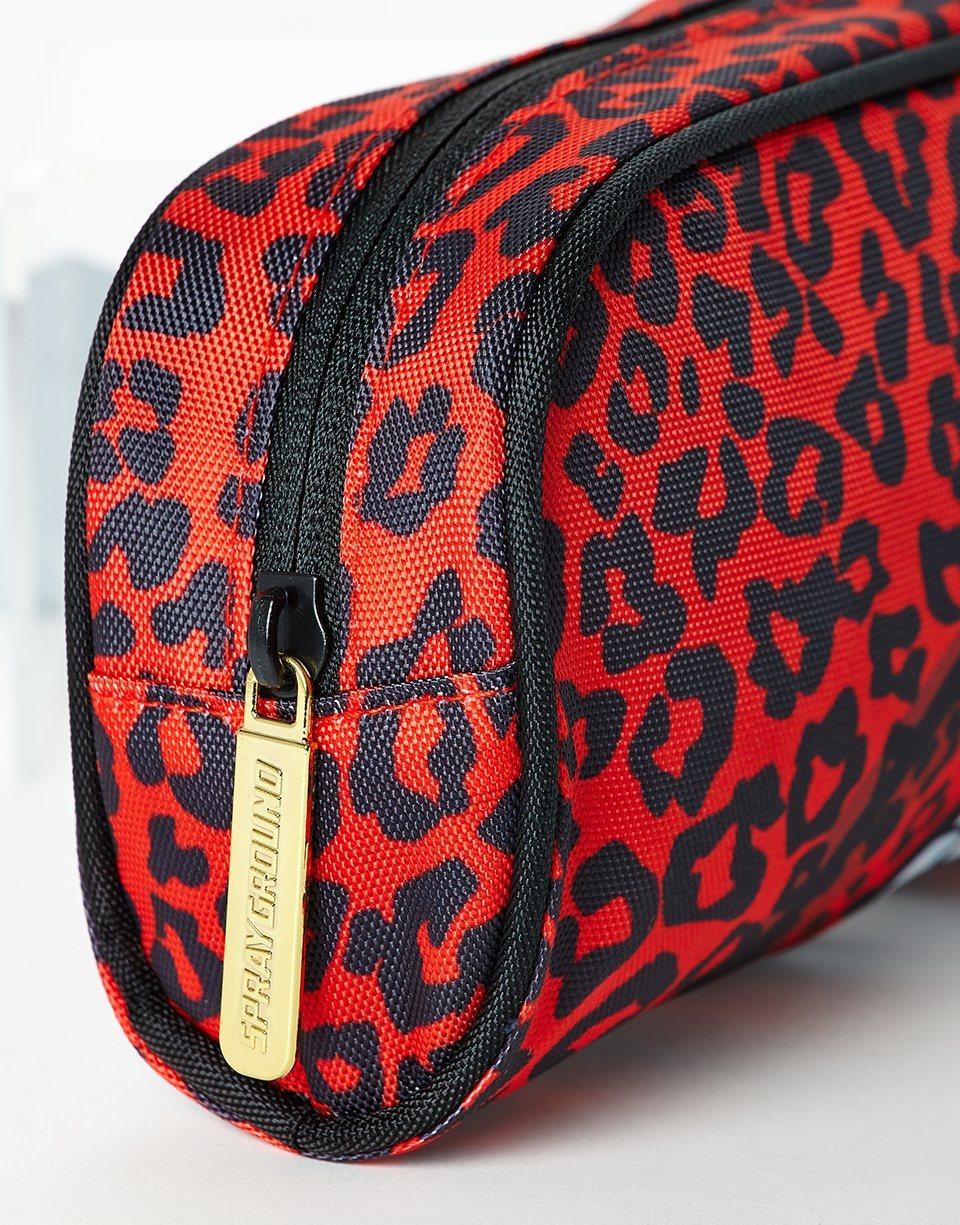 Sprayground Exclusive | RED LEOPARD LIPS PENCIL CASE