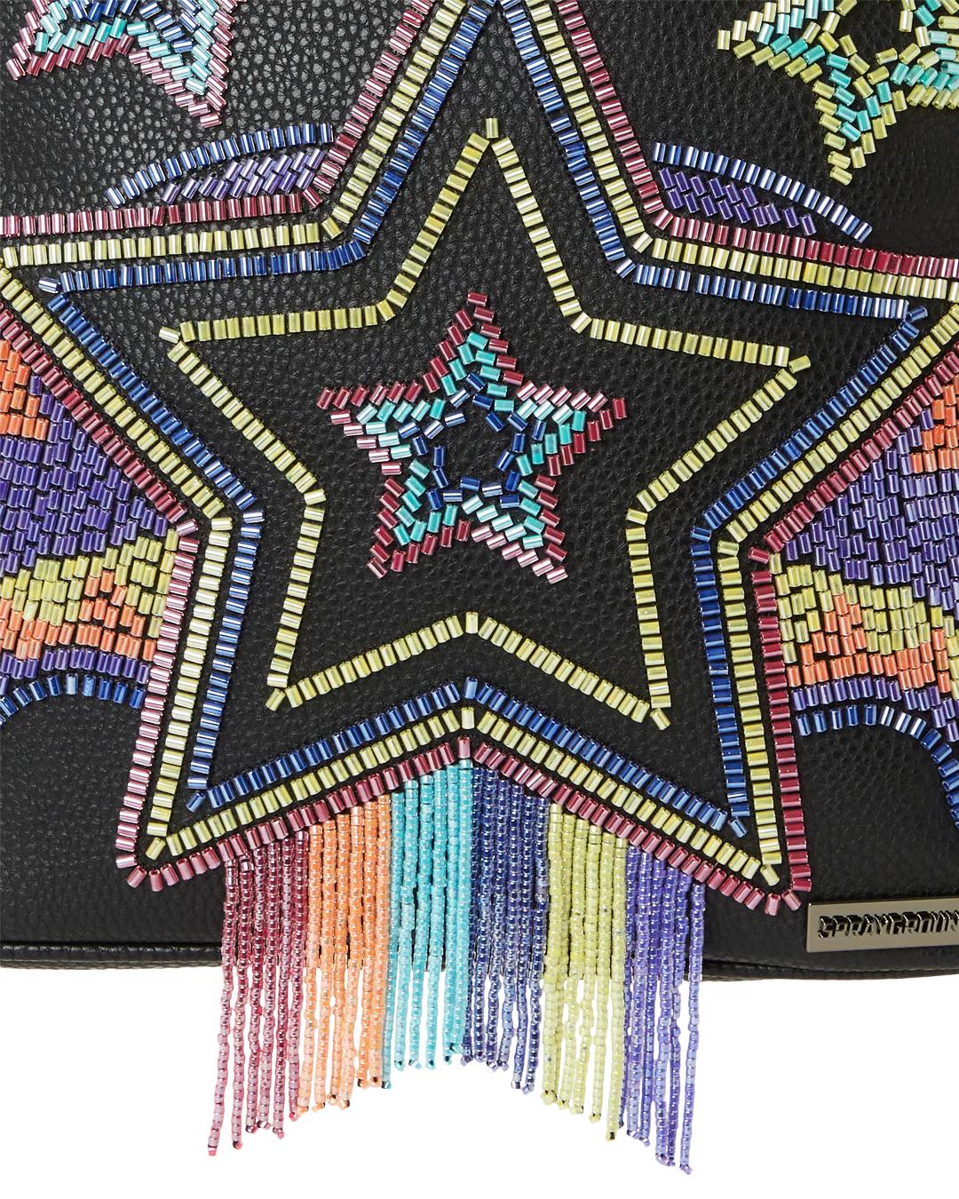 Sprayground New | STAR RACER A.I.7 SANDFLOWER COLLAB BEADED SAVAGE BACKPACK