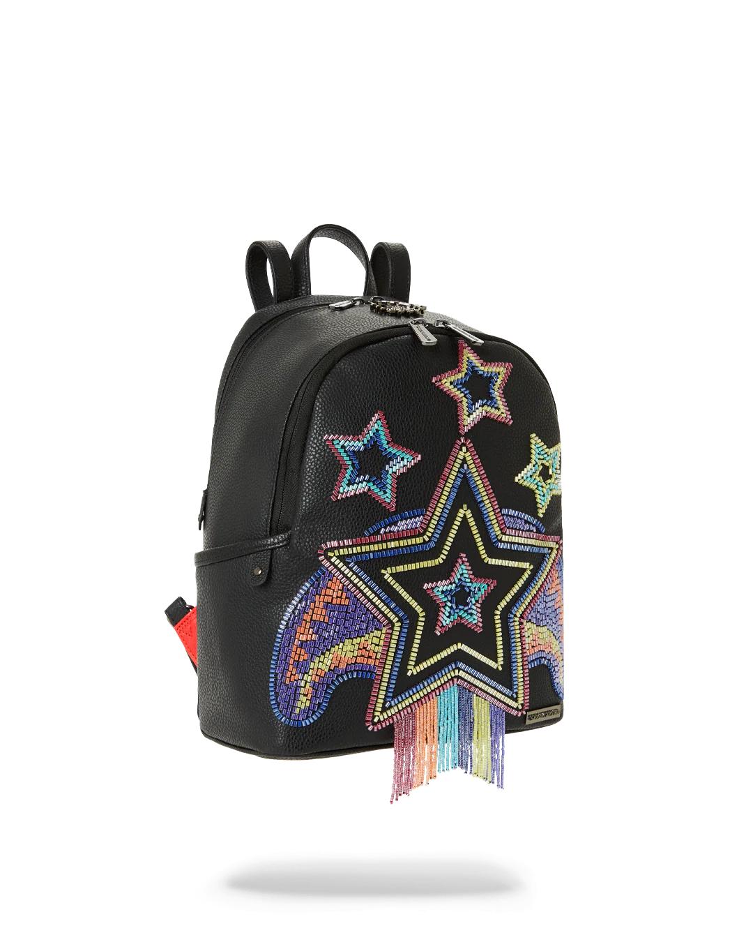 Sprayground New | STAR RACER A.I.7 SANDFLOWER COLLAB BEADED SAVAGE BACKPACK