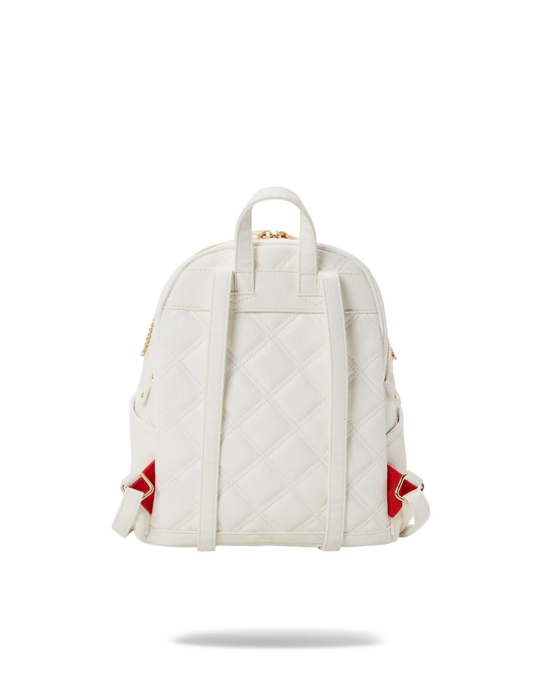Sprayground Essential | RIVIERA LE BLANC GOLD CHAIN SHARK SAVAGE BACKPACK